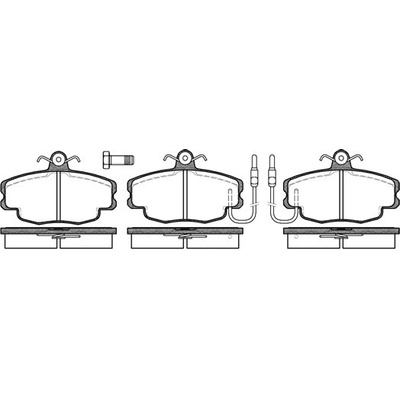Sada brzdových platničiek kotúčovej brzdy REMSA 0141.02