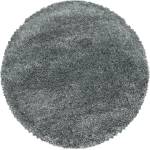 Ayyildiz Сив кръгъл килим ø 200 cm Fluffy - Ayyildiz Carpets (FLUFFY2002003500LIGHTGREY)