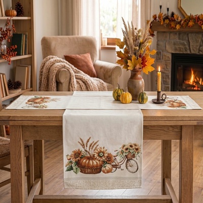 EVENIT Jesenný žinilkový Chenille behúň krátky 005C viacfarebná Bavlna/polyester 40x100 cm