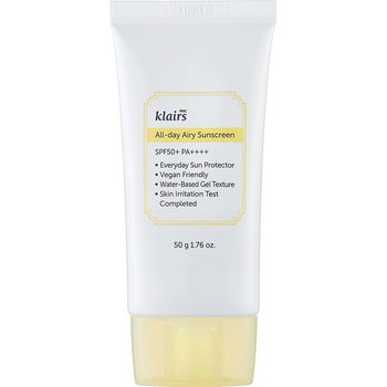 Dear, Klairs KLAIRS All-day Airy Sunscreen SPF50+PA++++ Слънцезащитен продукт дамски 50gr