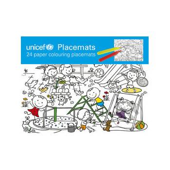 UNICEF vymaľovanka Colouring placemats