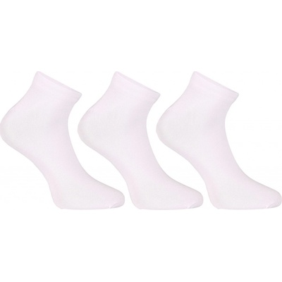 Nedeto 3PACK ponožky nízke bambusové 3PBN02 biele