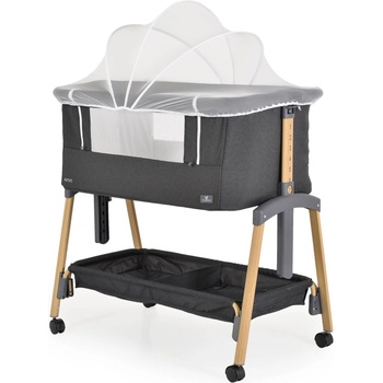 Cangaroo Бебешка кошара с падаща страница Cangaroo - Adoro, черна (111035)