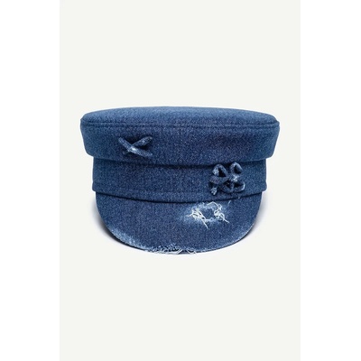 Ruslan baginskiy шапка дамска от деним Distressed Denim Baker Boy Cap (KPC078.C.JNS.PRV.JNSRB)