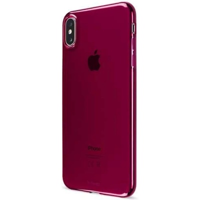 Artwizz NoCase - ултра-тънък (0.8 мм) TPU калъф за iPhone XS Max (червен-прозрачен)