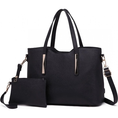 Miss Lulu shopper kabelka s pouzdrem černá