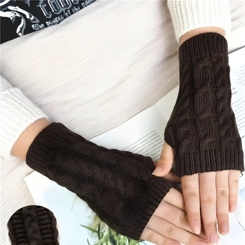 HARAHU Безпръстови ръкавици - Тъмно кафяво kp30376 (30376)