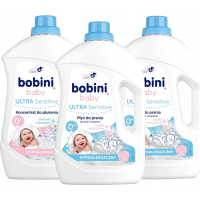 Bobini Prací a avivážní prostředek pro děti 7,5 l 70 PD + aviváž 71 PD