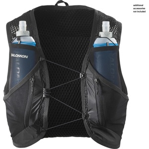 Salomon Раница за трейл бягане Salomon Active Skin 12 Set Trail running backpack - Black / Metal (502-8384-0114)