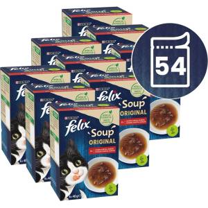 FELIX Soup Original с говеждо, пиле и агнешко 54 x 48 г