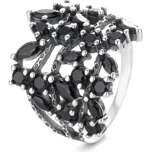 Silenti Jewelry Сребърен пръстен "Цвят" - 7 - 54.5мм (17.2мм диам. )