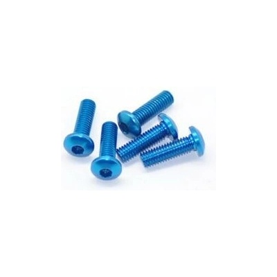 Arrowmax Alu Screw Allen Roundhead M3X10 Blue 7075 5 AM-14RH3010-B