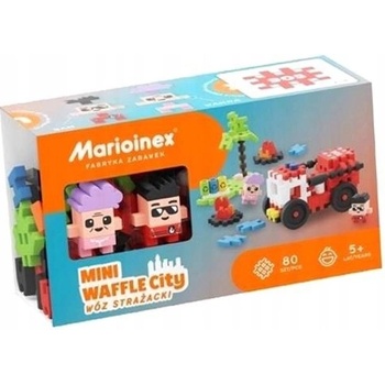 Marioinex MINI WAFFLE Hasičské auto 80 ks