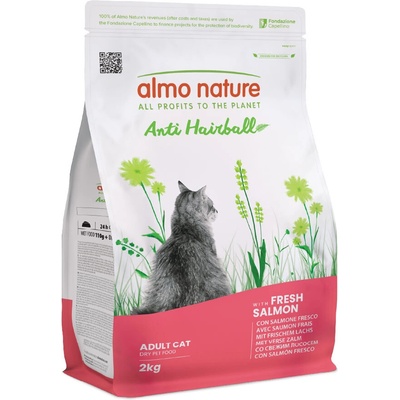 Almo Nature Functional Anti Hairball s lososom 2 x 2 kg