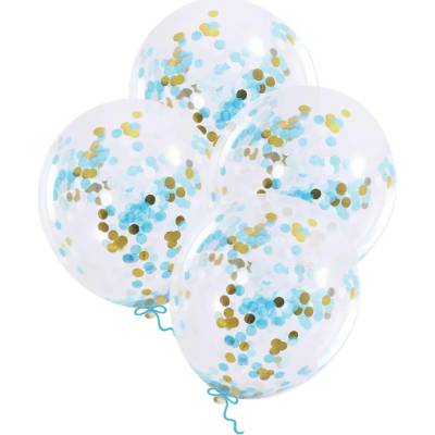 Party Modré balónky s konfety 30 cm