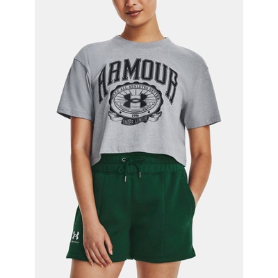 Under Armour UA Collegiate Crest Crop SS T-shirt Under Armour | Siv | ЖЕНИ | S
