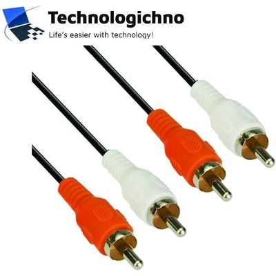 VCOM Кабел 2RCA M/2RCA M 5m - CV022-5.0 (CV022-5m)