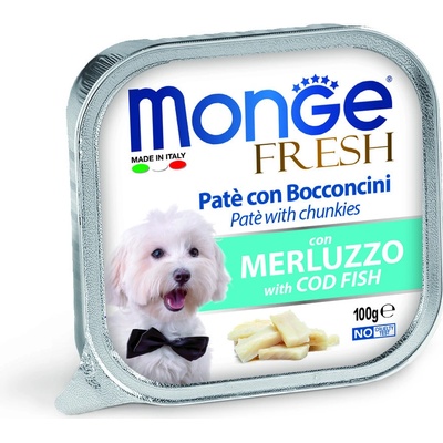 Monge Adult Dog Fresh paté s kúskami mäsa tuniak 100 g