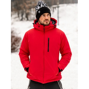 Bolf Červená pánska športová lyžiarská zimná bunda HH011