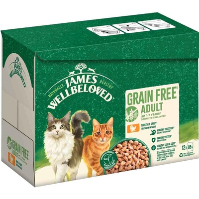 James Wellbeloved Adult Cat Grain Free Turkey 12 x 85 g