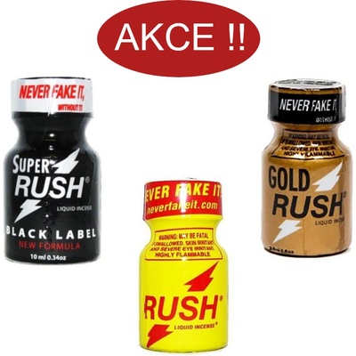 Poppers Rush Gold, Black pack 3 x 10 ml mix – Zboží Dáma