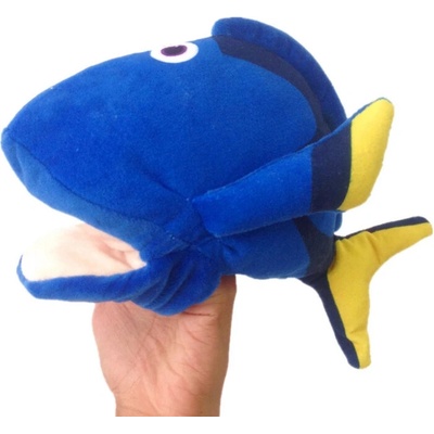 mamido Plyšový maňuška ryba 25 cm modrá