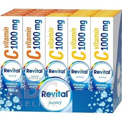 Revital Vitamín C 1000 mg šumivý MIX BOX eff 2 príchute 20 x 20 ks