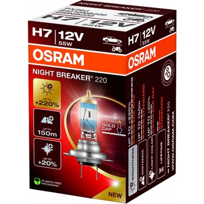 Osram Night Breaker Laser H7 PX26d 12V 55W 64210NB220