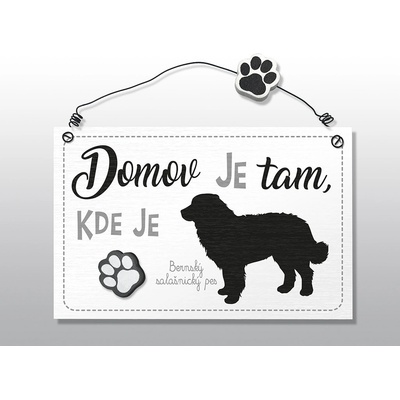 Nekupto Dekorace cedule se psem Berňák