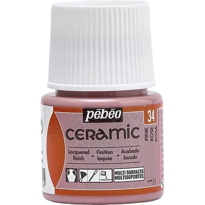 Pébéo Ceramic Боя за керамика Pink 45 ml 1 бр (025-034)