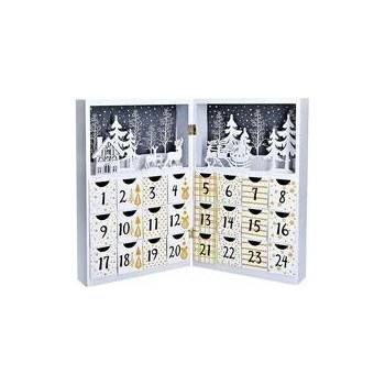 Solight LED Adventní kalendář kniha 40 x 30 cm