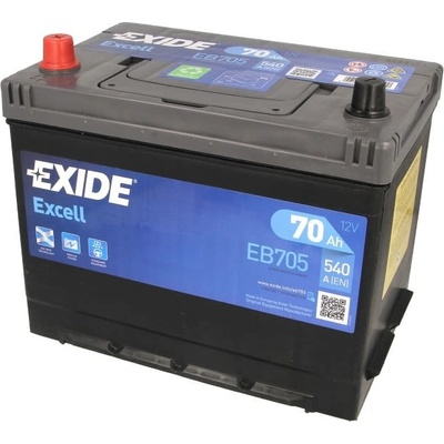 Exide Excell 12V 70Ah 540A EB705