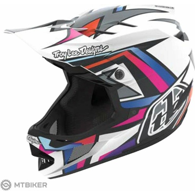Troy Lee Designs D4 Composite white/silver 2025