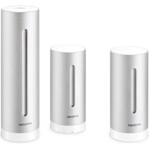 Legrand Indoor and Outdoor Weather Station with Wireless Outdoor Sensor + Additional Module, Compatible with Amazon Alexa, Google Home, and Apple HomeKit, NBU-NWS-NIM-EU