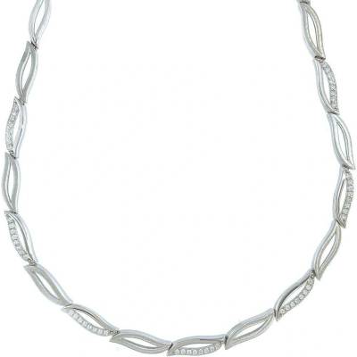 InfinitySilver Strieborný náhrdelník lístočky O47603345