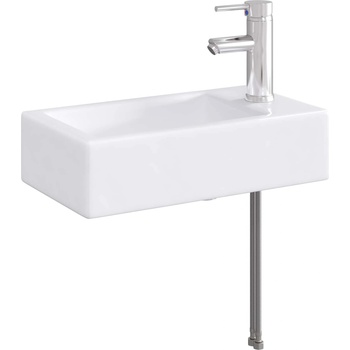 vidaXL Мивка за баня Хром 45, 5 x 25, 5 x 13 см Метал (890222)