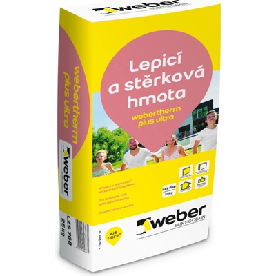 Weber webertherm plus ultra lepiaca a výstužná malta 25 kg