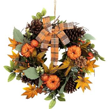 Veniec MagicHome Nature oranžový 35 cm