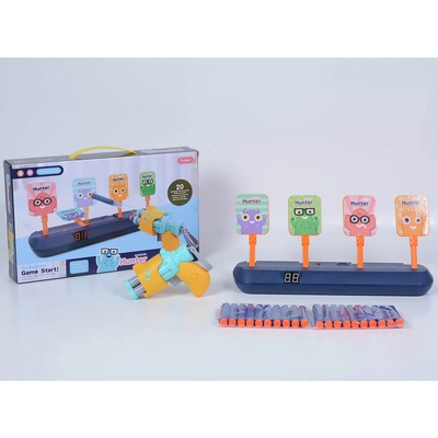 Armtoys ДЕТСКИ ПИСТОЛЕТ С МЕКИ СТРЕЛИ И ЕЛЕКТРОННИ МИШЕНИ