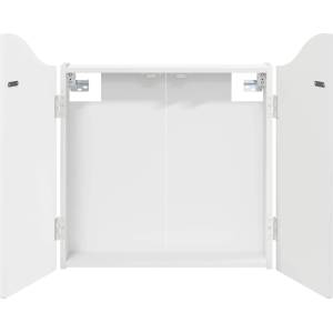 vidaXL Кабинет за дартборд Бял гланц 56 x 12 x 63 см (8006655)