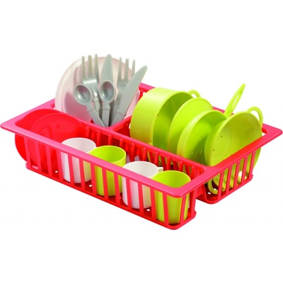 Écoiffier Cheef Cook 606-1 malá sušička na nádobí červená