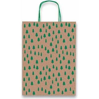 Taška SADOCH Kraft Natale zelená 16x8x21