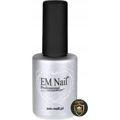 EM Nail vrchní hybridní lak Tempered Dry Top Coat King of Shine 15 ml