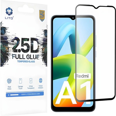 LITO - 2, 5D Закалено стъкло - Xiaomi Redmi A1/Redmi A1 Plus/Redmi A2/Redmi A2 Plus - Черен KP29993 (29993)