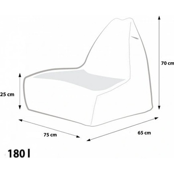 Ecopuf KEIKO S polyester NC3 Biela