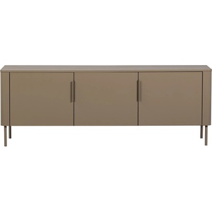 WOOOD Кафяво-сива маса за телевизор от масивен бор 154x56x44 cm Gunnar - WOOOD (377593-MD)