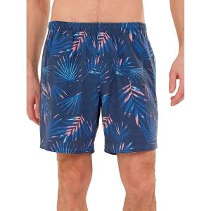 Fundango Бански гащета Fundango Bono Print swimming shorts - Blue (Jungle Eve)