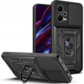 GKK Калъф с Предпазител за Камера и Стойка за XIAOMI Redmi Note 12 5G, Kickstand Pro Case, Черен (9490713932896)