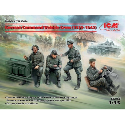 ICM German Command Vehicle Crew 1939-1942 4 figures WW2 1:35