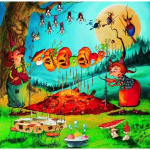 Grafika Art Puzzle - Puzzle François Ruyer - The Witch pumpkins - 1 000 piese